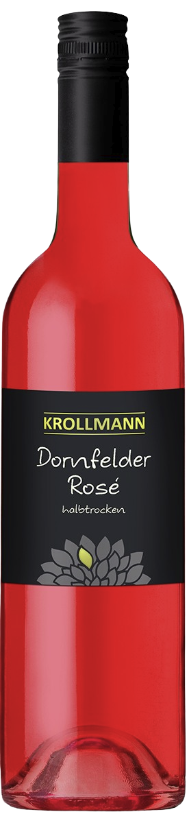 Nr. 222022 Rheinhessen Dornfelder rosé Qualitätswein halbtrocken 0,75l –  Weingut Krollmann